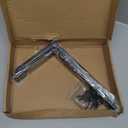 4 Pack - L 10" x H 6" x W1.5, 5mm Thick Black L Shelf Bracket, Iron Shelf Brackets, Metal Shelf Brackets, Floating Shelf, Shelf Supports with Screws