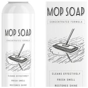 4 x Mop Soap for Floor Cleaning, 120ml Scented Mop Cleaner Soap, Scented Mop Soap Household Supplies Cleaner for Home, Kitchen, Floor