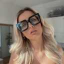 VOOGLAM Oversize Square Reading Glasses For Women Men Anti Blue Light UV Eyestrain Reader Computer TV Phone Glasses Charisse (Black)