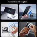 for Galaxy Z Trifold Case Clear Compatible with MagSafe, Built-in 2 Hinge Protector, Magnetic Slim Fit Crystal Transparent Skin Cover Anti-Yellowing Anti-Slip (Clear)