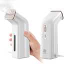 Portable Travel Steamer for Clothes,Dual Voltage & Wrong Voltage Alarm,100-240V Steamer & Iron 2 In 1,Integrated Large 170ml Tank Travel size,12-Min Continuous Steam,Fast Handheld Wrinkle Remover
