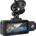 LANMODO 3 Channels Dashcam Front Rear and Inside WiFi GPS (Dashcam 2 Channels)
