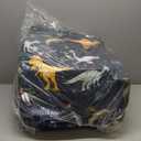 Kids Couch, 2-in-1 Kids Fold Out Couch, Convertible Kid Sofa to Lounger for Girls and Boys, Soft Toddler Chairs Comfy 1-3 Years Old (Dinosaur)