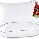 JOLLYVOGUE Pillows King Size Set of 2, Washable Supportive Bed Pillows with Super Soft Down Alternative Fill, Luxury Fluffy Hotel Quality for Side, Back, and Stomach Sleepers