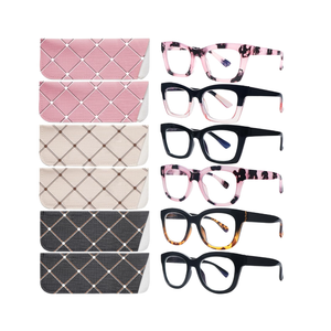 SIGVAN 6 Pack Oprah Style Reading Glasses Blue Light Blocking Square Computer Spring Hinge Readers for Women +4