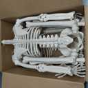 Abakuku 2 Pack 36" Halloween Skeleton Decorations,Human Bones for Halloween Party with Movable Joints,for Haunted Houses, Front Lawn, Graveyard Props, 2pcs-36inch