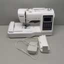 Brother SE700 Sewing and Embroidery Machine, Wireless LAN Connected, 135 Built-in Designs, 103 Built-in Stitches, Computerized, 4" x 4" Hoop Area, 3.7" Touchscreen Display, 8 Included Feet, White