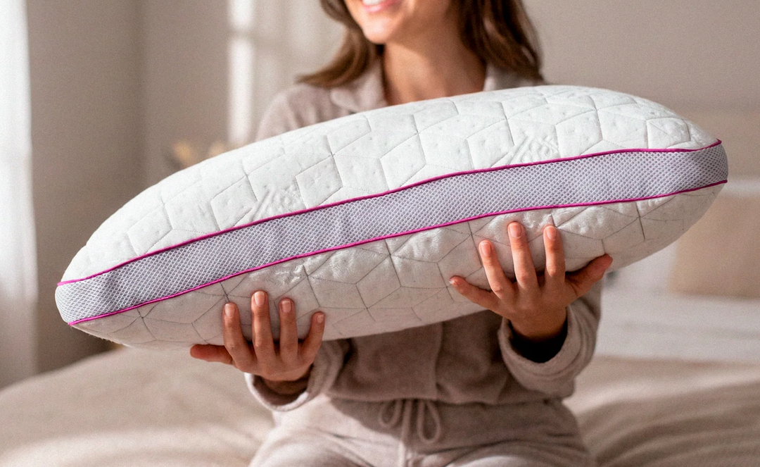 Adjustable Pillow, Neck Support, King Size Bed Pillows for Sleeping, Gel Cross Cut Memory Foam for Side Sleepers