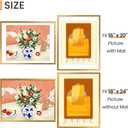 upsimples 18x24 Picture Frame, Display Pictures 16x20 with Mat or 18 x 24 Without, Wall Hanging Poster Frames, Bronze, 1 Pack