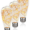 St19 Decorative String Light Bulbs,Led Fairy Bulb,1W Equivalent To 15W Incandescent Bulbs,Suitable For Liveing room,bedroom,Courtyard light String bulbs,warm white 2200K,E26 base,120V/AC(3PACK)