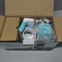 X Home Rotary Cheese Grater for Kitchen, Shredder with 3 Interchangeable Blades, Rotary Grater with Handle and Strong Suction Base, for Vegetables, Fruit, Nuts, Easy to Use and Clean, Blue