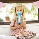 Munchkin Cool Cat Sippy Cup with Straw for Toddlers, Stainless Steel Straw Cup, 8 Ounce, Blue
