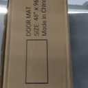 Front Door Mat, Heavy Duty Indoor Outdoor Entrance Door Mat, 72" x 24" Commercial Door Mats for Entryway, Durable Non-Slip Rubber Backing, Low-Profile Welcome Mats for Entry, Gray