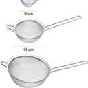 Cuisinart Mesh Strainers, 3 Count Stainless Steel Mesh Strainers for Kitchen, Fine Mesh Kitchen Strainer Set for Sifting, Straining & Cooking, Silver, CTG-00-3MS