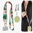 Brand: ELVRLA
Beautiful Art Crossbody Phone Lanyard, Adjustable Phone Rope Strap for Wallet Phone Case ID Badge +Fruit Keychain