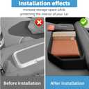 Behind The Screen Storage Box for KIA EV9 2024 2025 Center Console Organizer Dashboard Storage Box Fit 12.3-inch Screen Interior Accessories