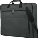 MATEIN Garment Bags for Hanging Clothes, Large Travel Suit Bag with Shoulder Strap for Business Trips, Foldable Luggage for Men Women, Wrinkle-Free Clothing Suitcase for Traveling, Dark Grey