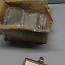 OCTERIC 6 Pcs Bronze Christmas Metal Stocking Holders for Mantle, Heavy Duty Stocking Hangers Stocking Hook Xmas Ornaments for Counter Tables Window Fireplace Mantle Decoration