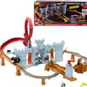 Hot Wheels Toy Car Track Set, Mario Kart Bowsers Castle Playset & 1:64 Scale Die-Cast Kamek, Interactive Play, with Storage for 30+ Vehicles