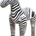 Jet Creations 60" H, Inflatable Zebra Toy for Endless Fun Decor Party Balloons for Kids Adults Birthday, Halloween, Cold Weather Animal, Decoration