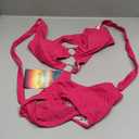 Women One Piece Swimsuit Slimming Cutout Fashoin Swimwear Metal Ring Bathing Suit Female Beachwear (Medium, Rose Red)