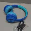 Candy Bila Kids Bluetooth 6.0 Headphones with LED Light, 85Hours Playtimes, TypeC Fast Charging, 85/94dB Volume Limited, Comfort Wireless Headphones with Builtin Mic, Wired & TF Card Mode, Blue