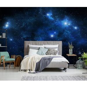 Galaxy Cosmic Wallpaper for Ceiling Night Sky with Stars and Nebula Wall Mural Living Room BedroomNot Peel and Stick, 91" x 60"