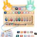 TOP BRIGHT Finger Math Addition & Subtraction Toys for Kids, Montessori Magnetic Beads Sorting Matching Learning Game for Ages 3 4 5+ Year, Educational Toys Gift for Preschoolers