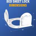 Twist-Lock Bed Sheet Holder & Corner Grippers - Stops Shifting & Bunching for a Tight Fit, Innovative Clip-Free Design,Universal for All Mattress & Sheet Sizes, Easy Install