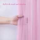 20ft X 10ft Baby Pink Tulle Backdrop Curtain for Parites, Sheer Photo Backdrop Curtains Fabric Drapes for Wedding Baby Shower Birthday Party Bridal Girl Shower Background Decorations