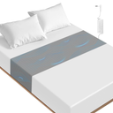 Grounding Sheets Grounding Mat for Bed, 10% Silver Fiber Grounded Fitted Bed Earth Sheets for All Mattress Sizes (Grey)