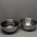 304 Stainless Steel Microporous Colander,2QT Large Capacity with Mixing Bowl For washing vegetables, fruit and rice and for draining cooked pasta(2PC) (Primary Colors)