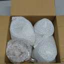 DINGPAl 4 Pack Double Wall Glass Coffee Mugs, 12 oz Walled Insulated Cappuccino Mug Heat Resistant Borosilicate Glass Coffee Cups with Handle and Spoon for Latte, Espresso, Americano, Hot/Cold Drink