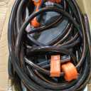 Upgraded Retractable Garden Hose Reel 5/8 inch x 100 ft Wall-Mounted 9 Pattern Nozzle Any Length Lock Automatic Slow Return 180 Swivel UV Resistant Heavy Duty Hose Reels for Outside