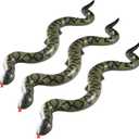 Inflatable Fake Snake Toys (3 Pack) - 39 Inch Blow Up Snakes for Pool Floats, Jungle Party, Rainforest, Reptile & Safari Theme, Inflatable Animal Party Decorations & Supplies