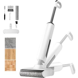 Wet Dry Vacuum Cleaner, 180Lie-Flat Vacuum Mop All in One with Auto Self-Cleaning, Smart Floor Cleaner Machine for Hard Floor, 35 Mins Runtime, Edge Cleaning, Self-Propelled Vacuum Mop Combo