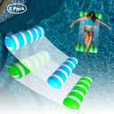 Inflatable Pool Floats Adult Size Water Hammock,Pool Rafts Lounge Chairs Floating,4-in-1 Multi-Purpose Pool Floaties Toys,Floats for Swimming Pool,for Adults Vacation Fun and Rest