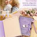 hi! SCI Diary with Lock and Keys for Girls & Women, 360 Pages Journal with Lock for Girls Gift Ideas, Girls Locking Diary with Pen, Cute Journals Set for Teen Girls Ages 8-12, Ideal Gifts for 8 9 10 11 12 13 14 Year Old Girl (Lavender Purple)