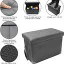 GJEASE Car Back Seat Extender for Large Dogs up to 200lbs,Dog Car Back & Front Seat Extender with Storage,Pets Can to Have The Whole Front/Back Seat to Stretch Out and Nap On Trips