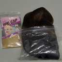 Haoland Long Ombre Brown Wavy Wig for Women 26 Inch Middle Part Curly Women's Charming Synthetic Wig with Natural Wavy Brown Heat Resistant Hair for Wedding Daily Party Use