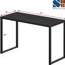 SHW Mission 32-Inch Home Office Computer Desk, Black