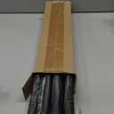 Black Curtain Rods, Room Darkening Rod for Windows 48 to 90 Inches(4-7.5Ft), Wrap Around Curtain Rods, Heavy Duty Blackout Drapery,Modern Decorative Window Treatment Rod, Matte Black