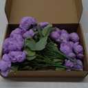 8 Pack Purple Peonies Artificial Flowers, Fake Silk Hydrangea Bouquet for Bridal Wedding Home Table Decor Reusable Dining Opening Ceremony Birthday Arrangement Faux Floral