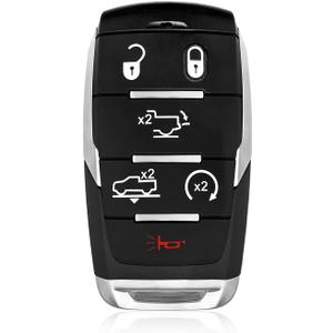 Replacement for 2019-2024 Dodge Ram 1500 Pickup Key Fob Remote Control OHT-4882056 6 Buttons 433.92MHz