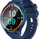 SLuB Smartwatch Talking 1.43' Large Touchscreen Bluetooth 5.3 Music Player Sports Watch IP67 Dust and Water Resistant Sleep Monitor Long Battery LifeBlue