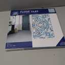 FloorPops FP2477 Fontaine Peel & Stick Floor Tiles, Blue (12"L x 12"W x 0.06"T)