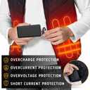 5V 2A 20000mah Heated Vest Heated Jacket Battery Pack Power Bank Rechargeable Battery for for Heated Vests Heated Jackets Heated Hoodies for Men Women(No DC Port, Not Suit for 7.4v)
