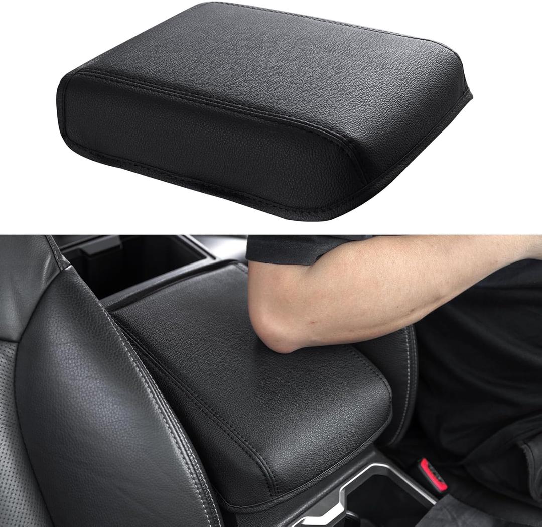JDMCAR Center Console Cover Compatible with 2024 2025 2026 Toyota Tacoma Accessories,Customized Middle Console Lid Cover Pad Protector (Pu Leather-Fits 2024+ Tacoma)