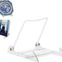 KINGDOM SOLUTIONS MADE IN USA 2-Pack Adjustable Acrylic Easels - Plate Stand - Sturdy Book Stand for Art, Pictures, Plates, Frames - Unique on the Market