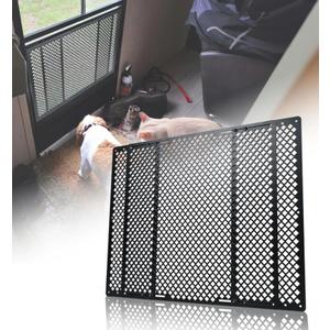 RV Screen Door Protector for Dogs, Adjustable RV Screen Door Pet Protector Guard, Black(Patented Design)